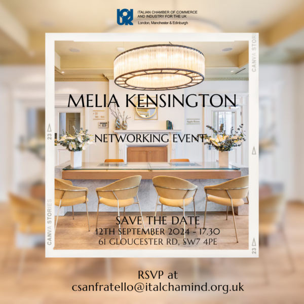 Networking Event at Melia Kensington - The Italian Chamber of Commerce ...